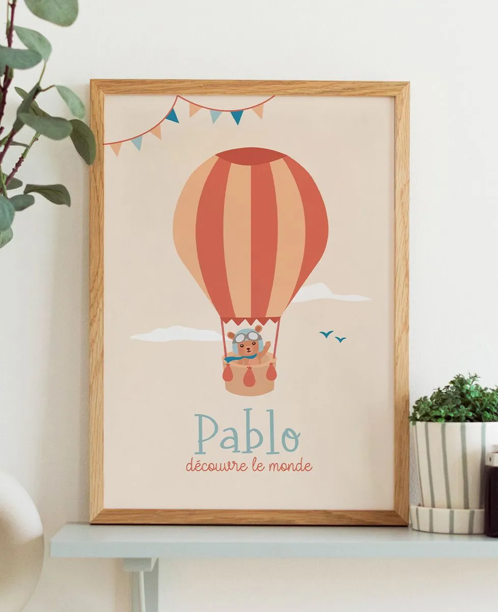 Affiche À l'aventure personnalisé