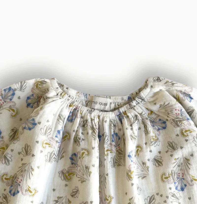 Blouse fleurie pour enfant 100% en coton - Cashmere