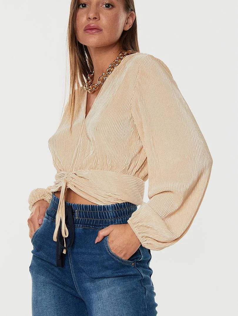 Blouse plissée