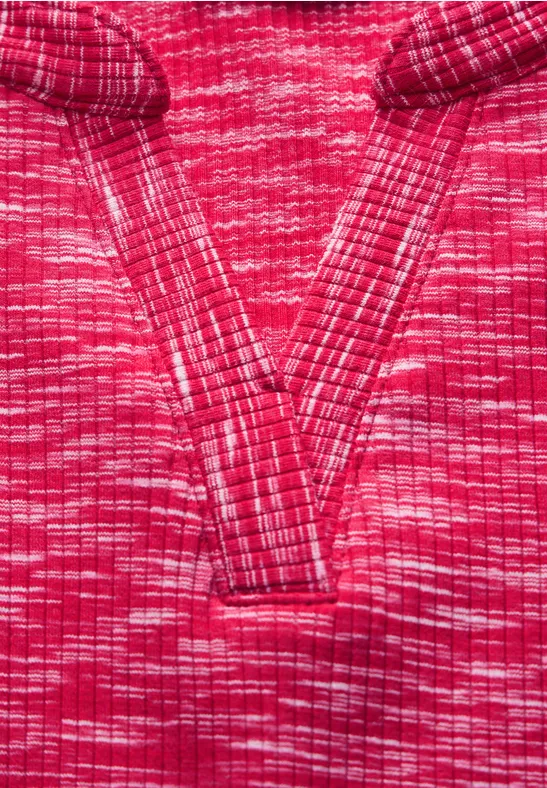 CECIL T-shirt avec structure côtelée 
