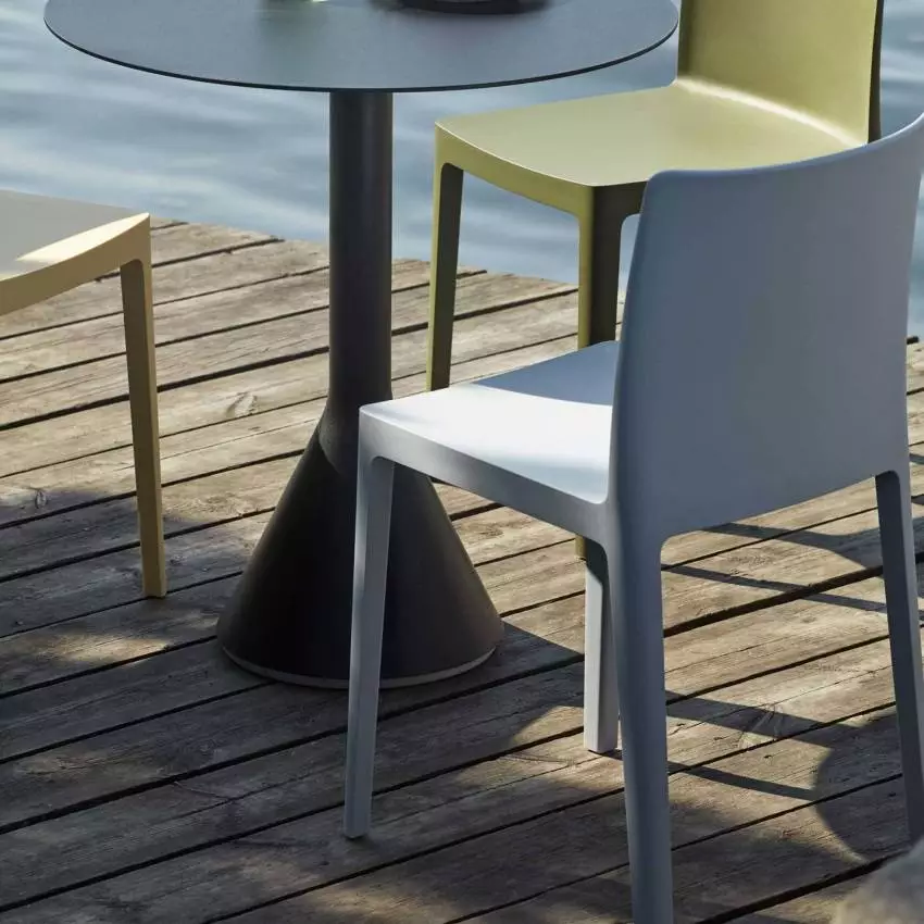 Chaise de jardin ELEMENTAIRE / Bleu-Gris / Hay