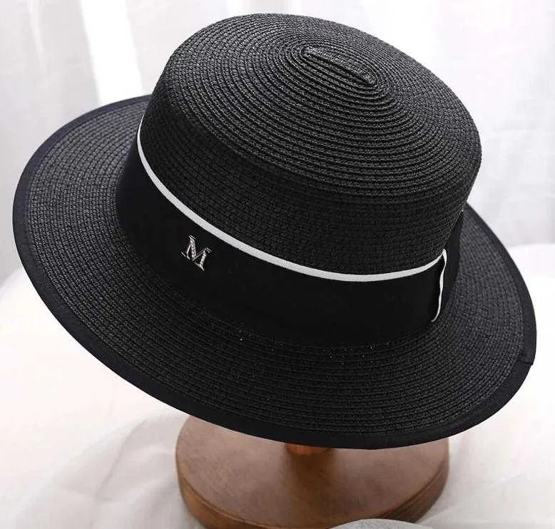 Chapeau Rond plat Haut De Paille M panama
