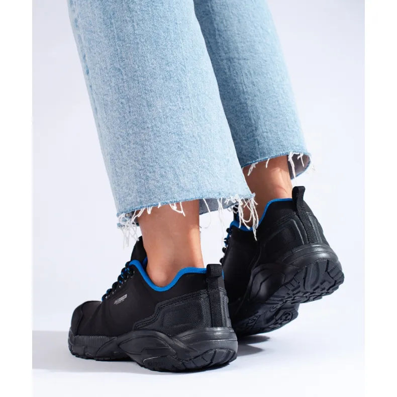 Chaussures de trekking femme DK noir et bleu le noir