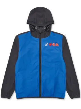Comme Des Garons Play x K-Way - Zip Jacket Blue/ Red Heart Logo - AZ-J505-051
