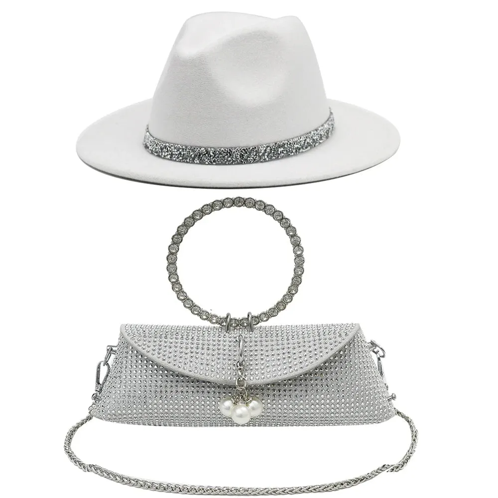 Ensemble chapeau en laine et sac
