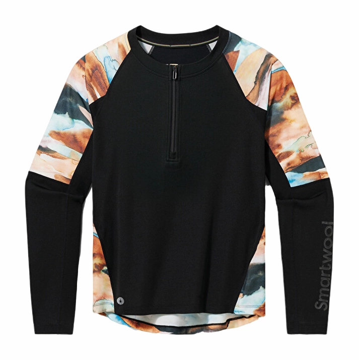 Maillot de Vélo Smartwool Femme Mountain Bike Long Sleeve Jersey Black