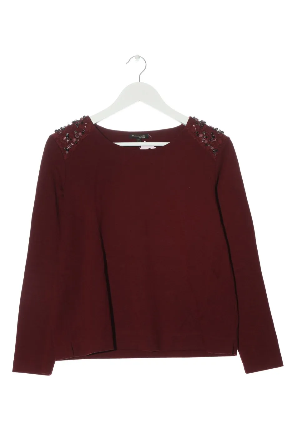 Massimo Dutti Blouse à manches longues rouge style décontracté