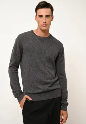 NOE pull col rond anthracite chiné