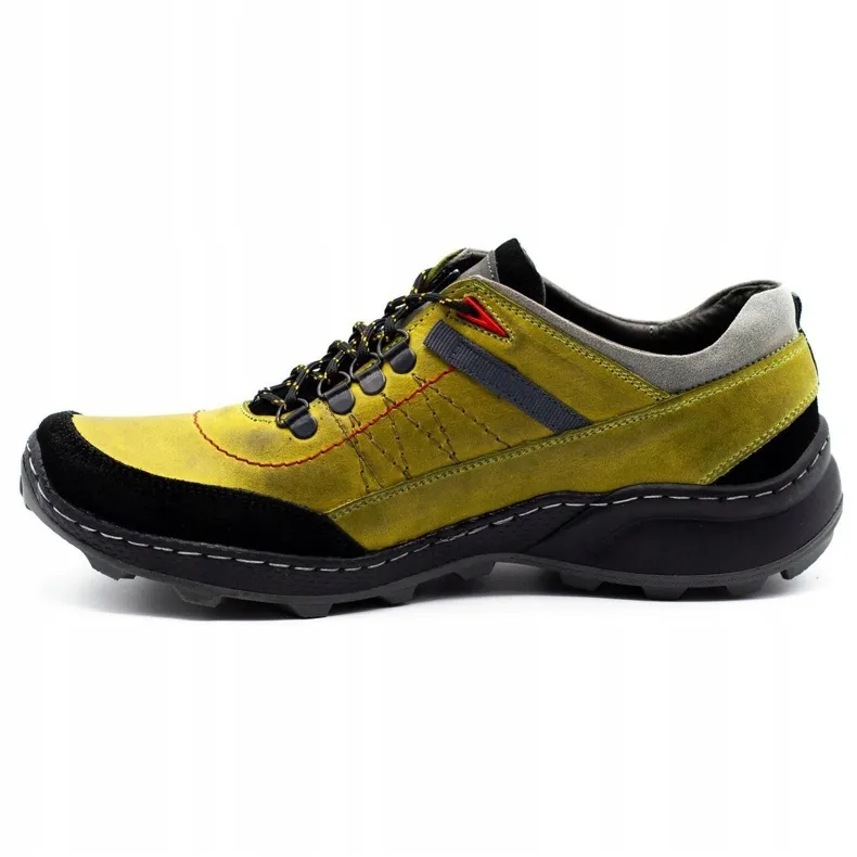 Olivier 274GT chaussures de trekking pour hommes vert le noir gris