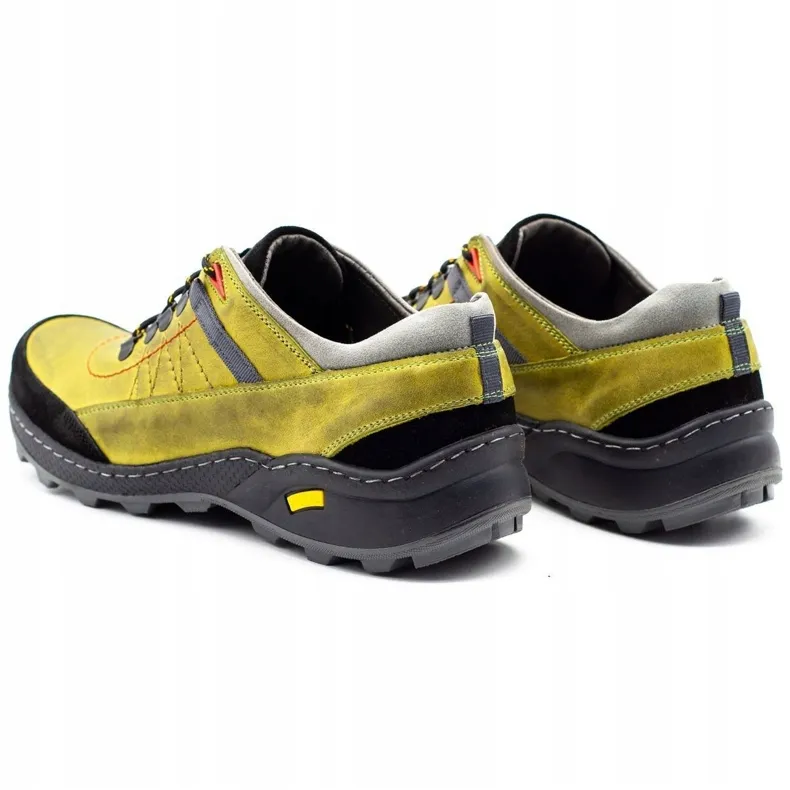 Olivier 274GT chaussures de trekking pour hommes vert le noir gris