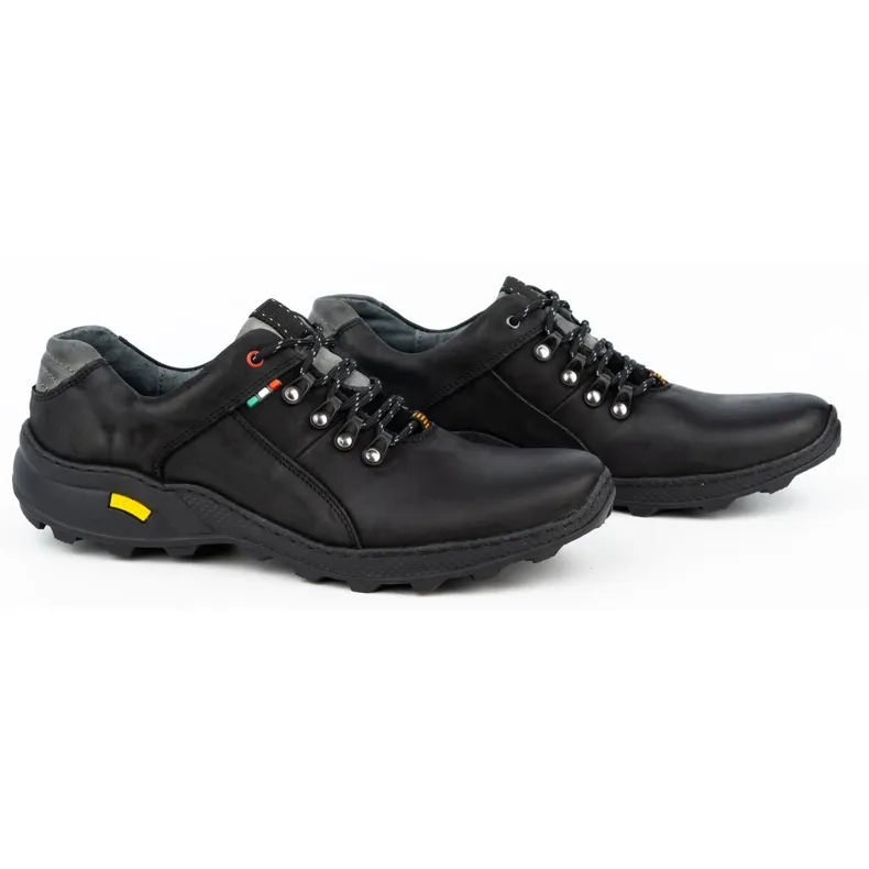 Olivier Chaussures trekking homme 296GT noir le noir