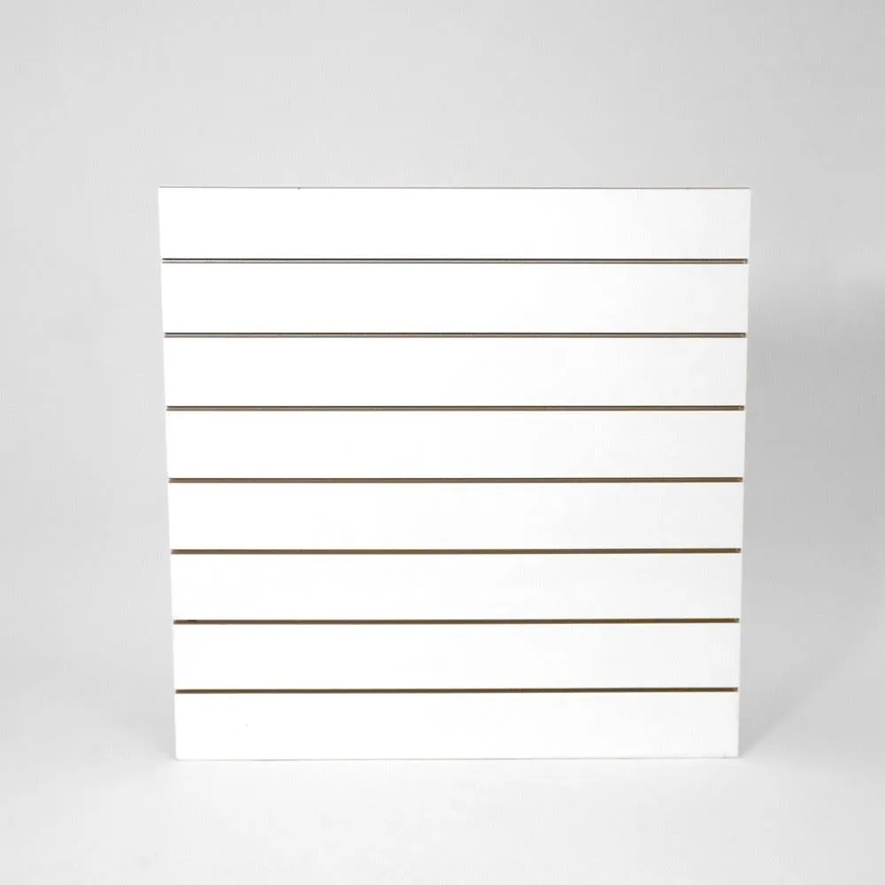 Panneau rainuré R15 L120xH120cm épaisseur 18mm - blanc laqué