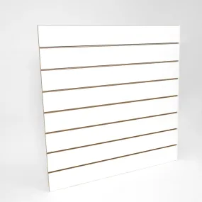 Panneau rainuré R15 L120xH120cm épaisseur 18mm - blanc laqué