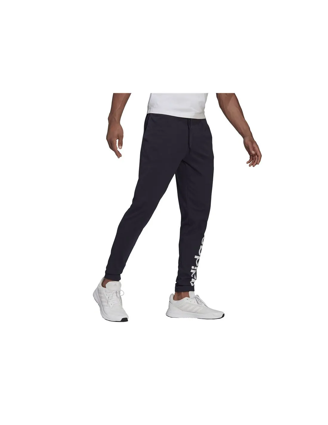 Pantalon adidas Essentials Single Jersey Tapered M Noir