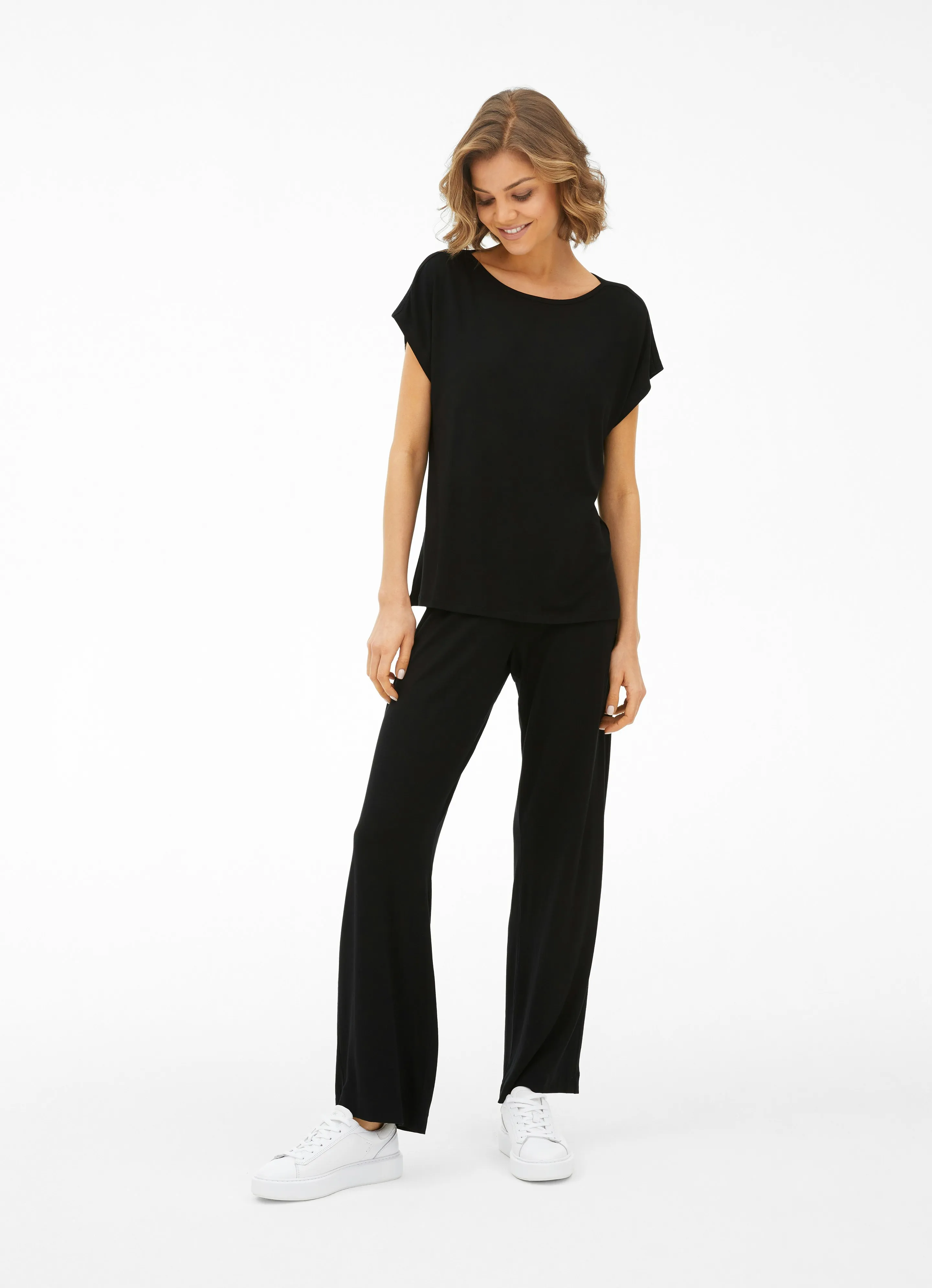 Pantalon en jersey coupe Wide Leg Fit