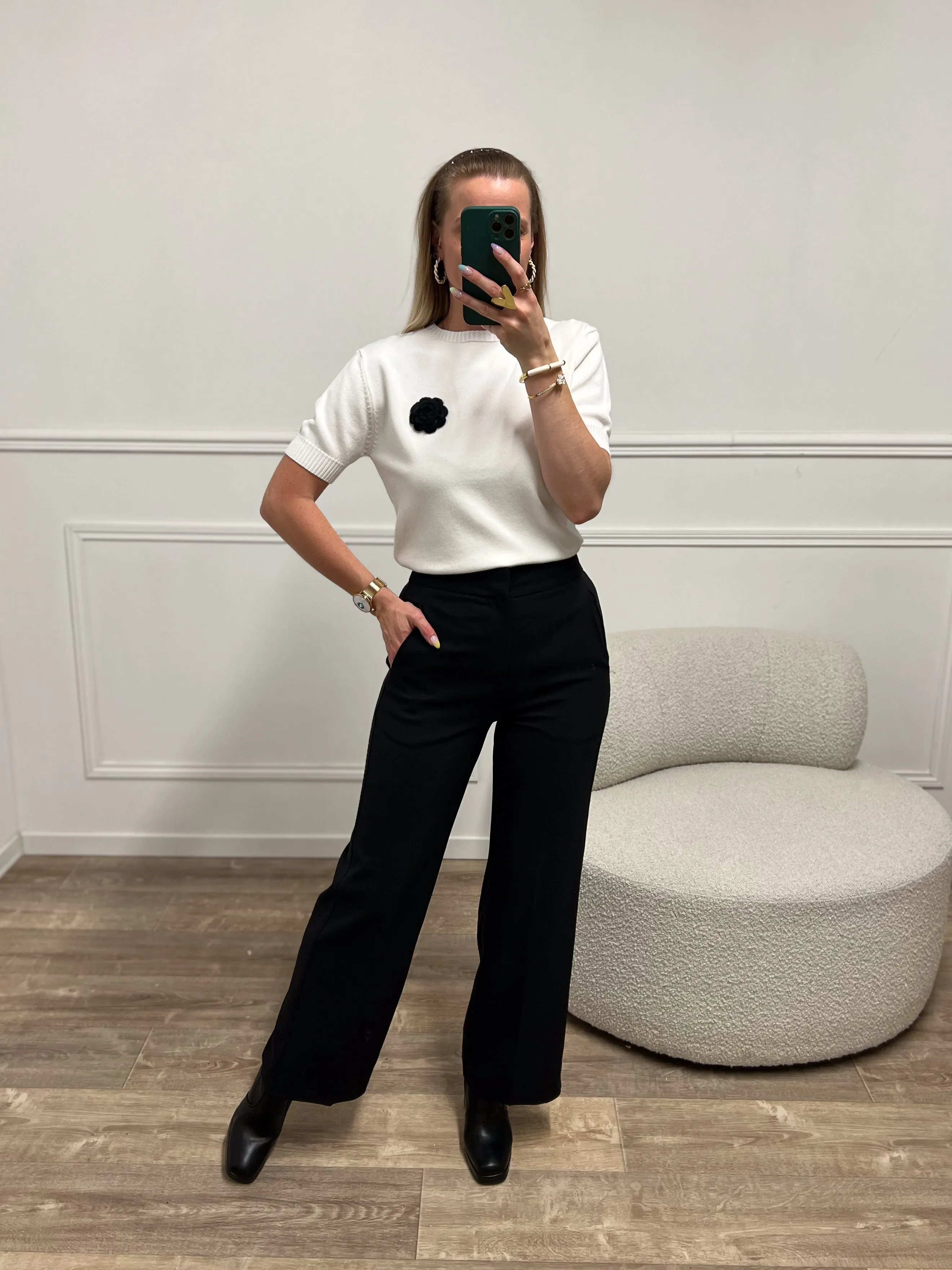 Pull FLORALIS blanc