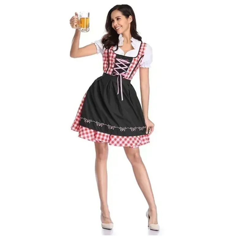 Robe Dirndl Oktoberfest à volants - Natalia