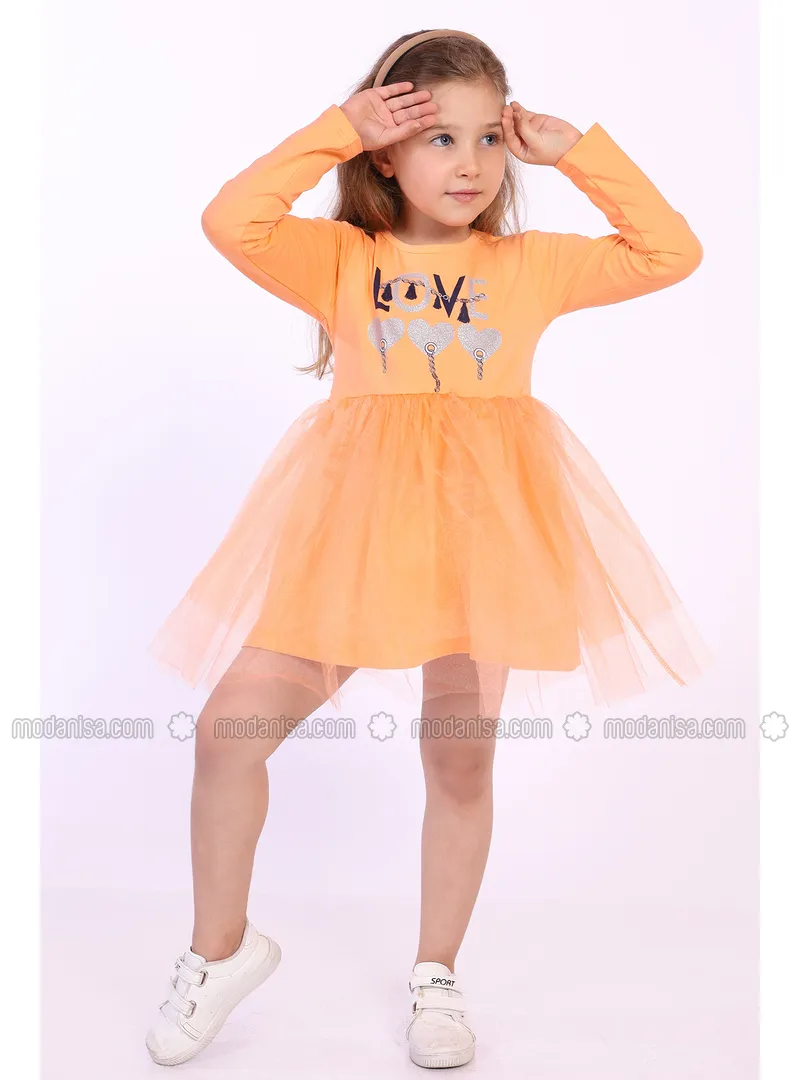 Salmon - Girls` Dress