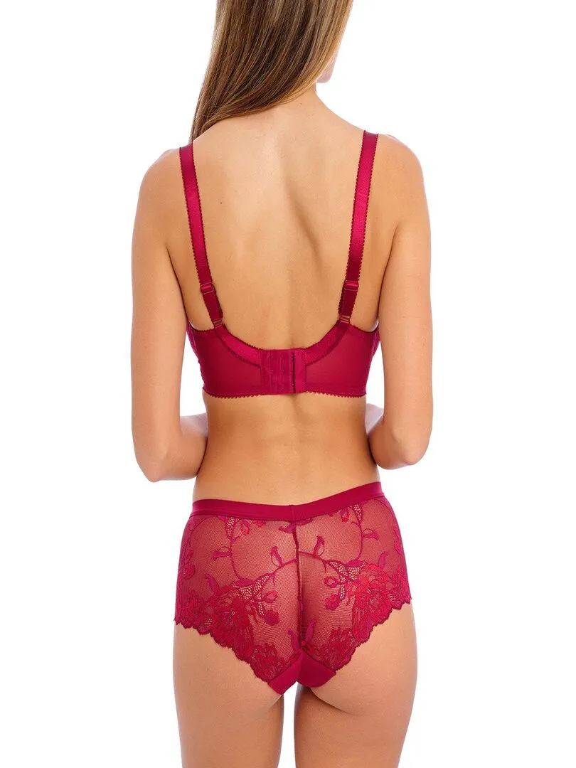 Soutien-gorge à armatures avec renfort latéral Aubree - Rouge