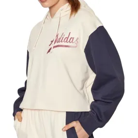 Sweat Beige/Marine Femme Adidas Hoodie