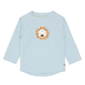 T-shirt Anti-UV Manches Longues Desert Aventure Lion Bleu Poudré - 12/18 Mois