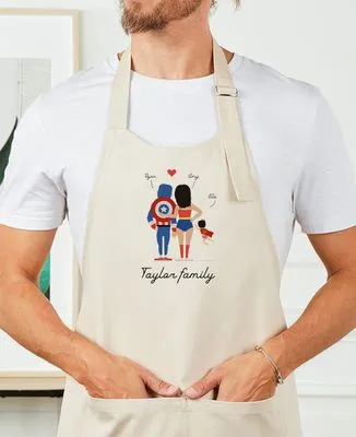 T-Shirt bébé Famille super-héros personnalisé