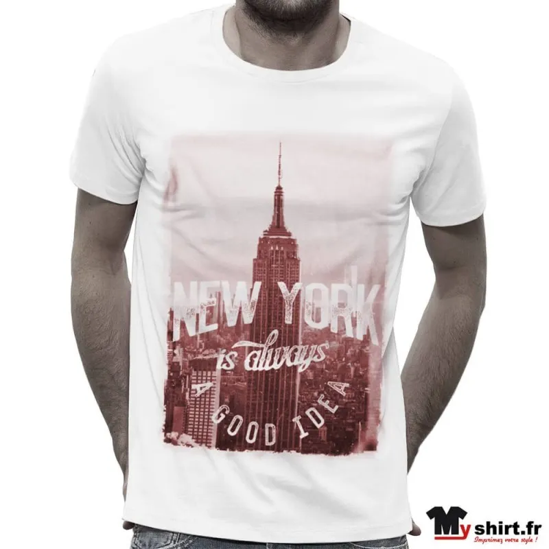 T-shirt new york - Empire state building vintage