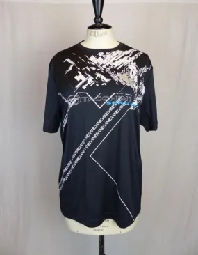T-Shirt Noir à Motifs - SERGIO TACCHINI - L