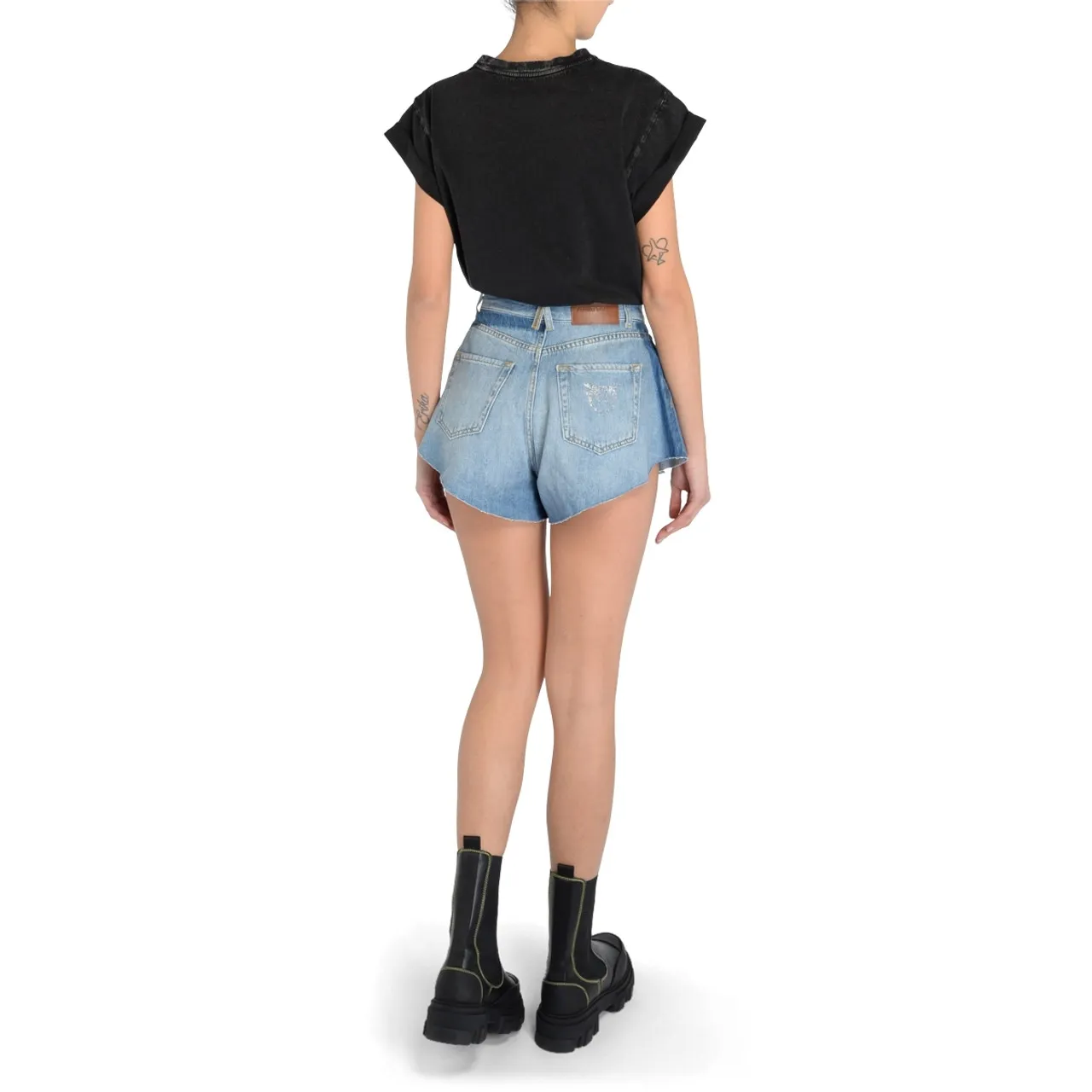 T-Shirt Pinko noir avec impression
