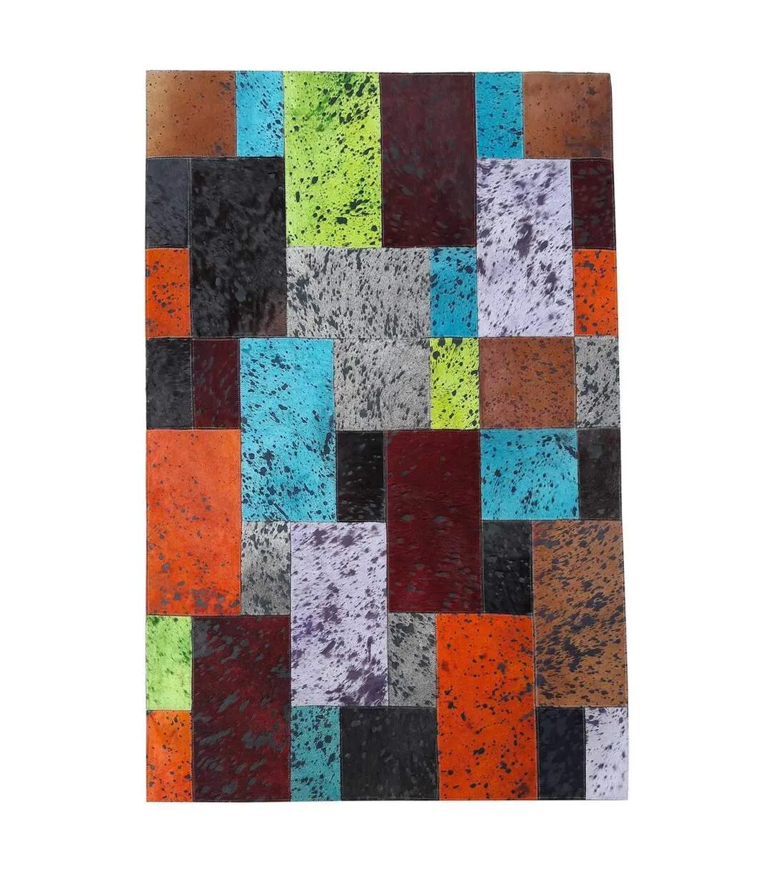 Tapis kilim NIELDA en peau de bête Fait main