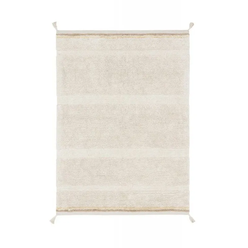 Tapis lavable - Bloom / Naturel - LORENA CANALS - Perlin Paon Paon