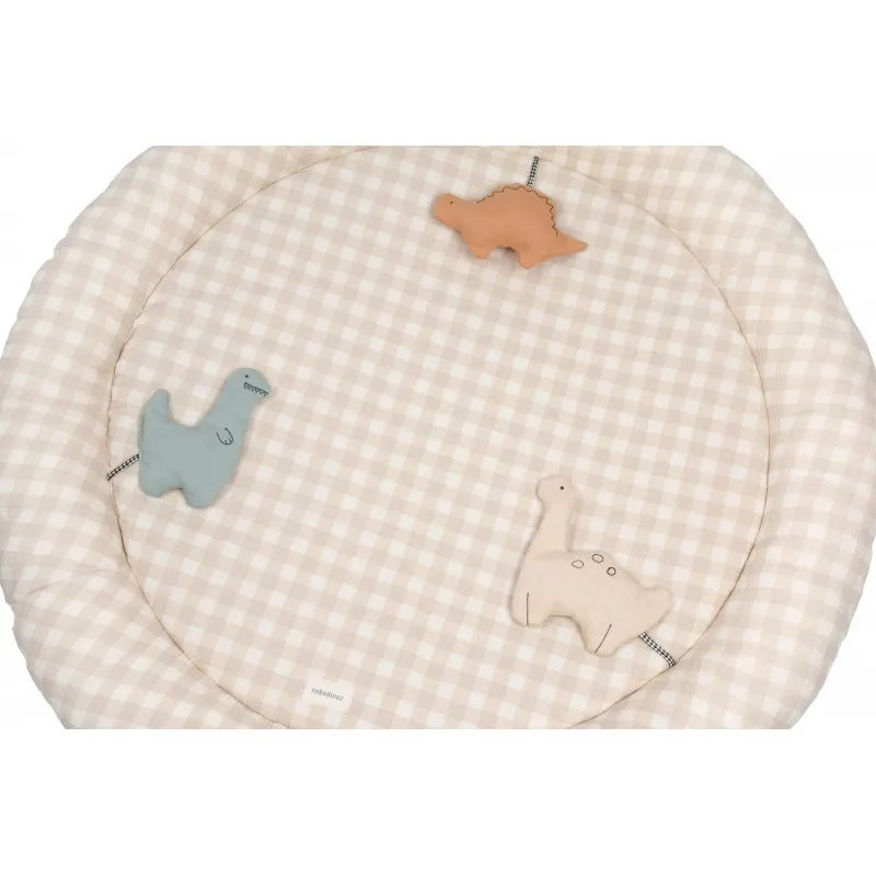 Tapis rond d'éveil sensoriel Playground - Dinos - NOBODINOZ - Perlin Paon Paon
