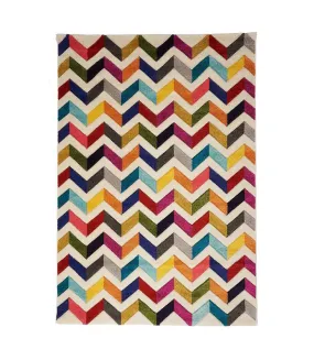 Tapis salon CHEVRON BOUTIK en polypropylène doux et soyeux