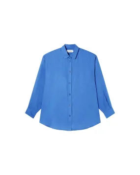 Thinking Mu Femme - Gia Oversize Blouse -  Heritage Blue