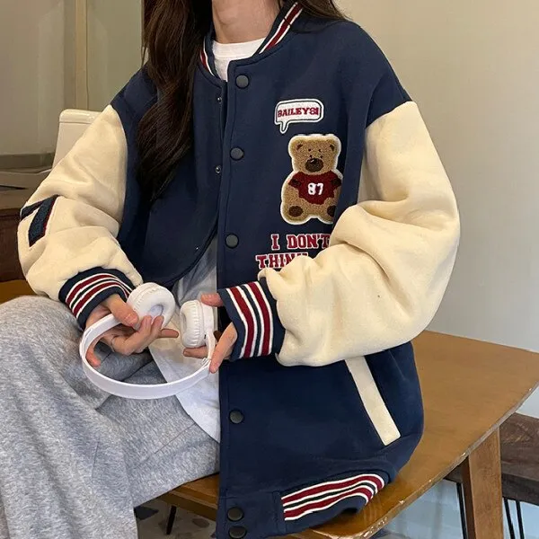 Varsity jacket bleu navy